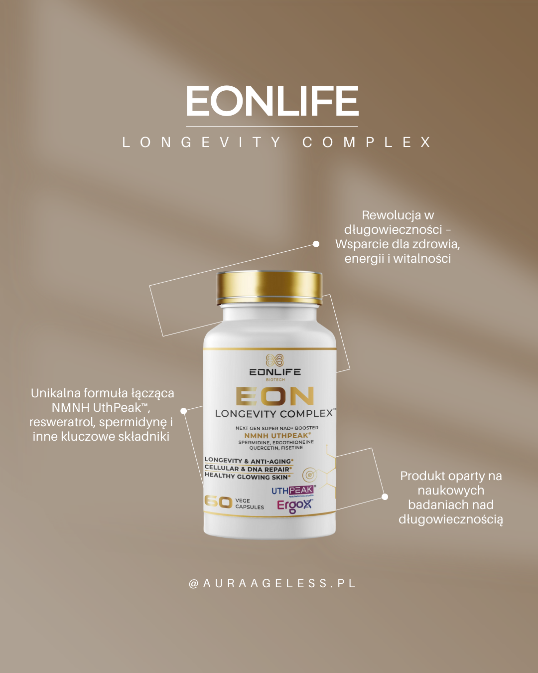 EON Longevity Complex NAD+ NMNH - advanced Anti-Aging and cellular regeneration formula