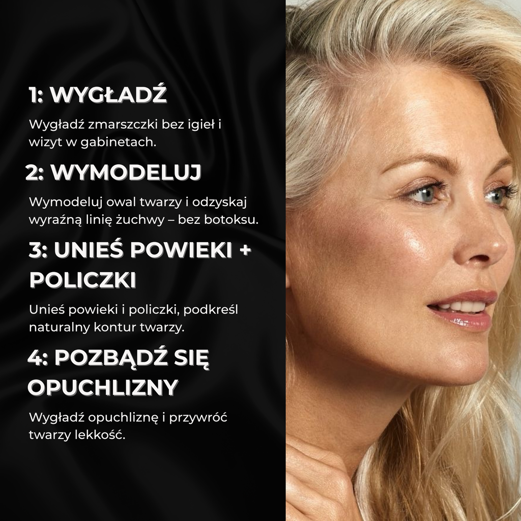 AURA RF masażer liftingujący, booster kolagenu z RF i LED