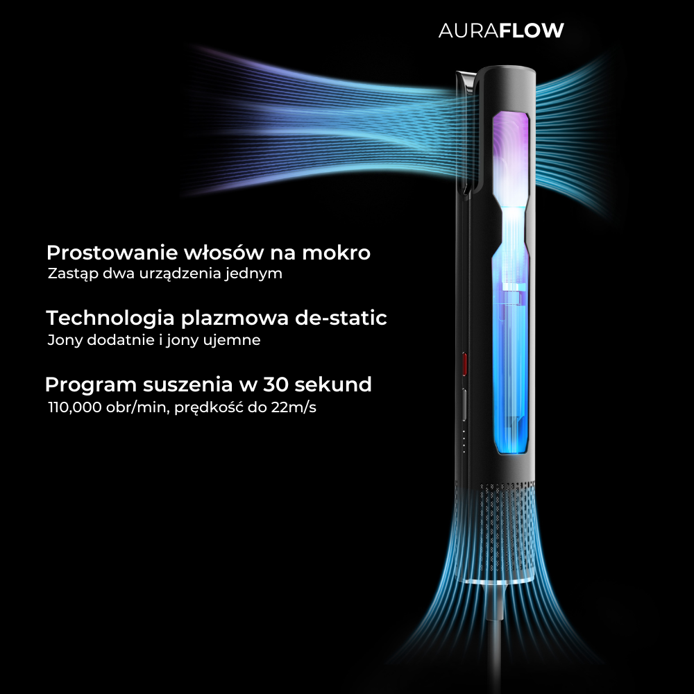 AuraFlow - hair drying and straightening